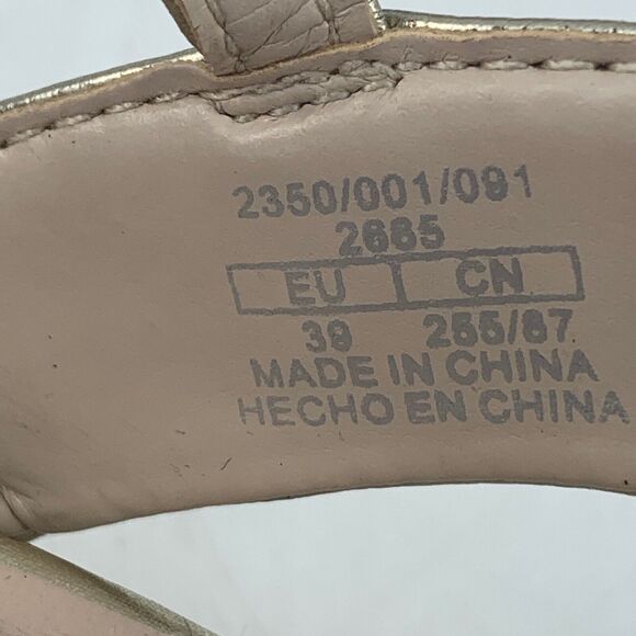 Zara Basics Womens 8.5 39 Platform Sandals Espadrille Platform Wedge Boho - Picture 10 of 12